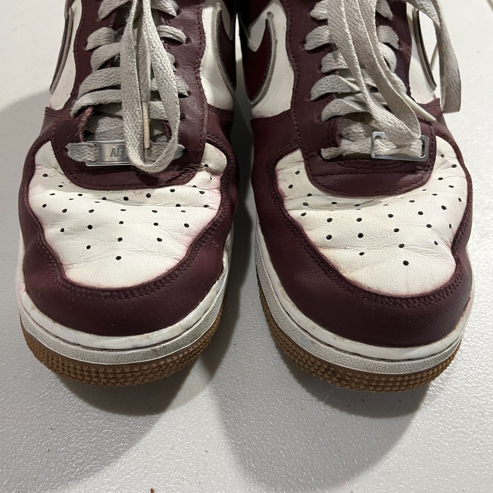 Nike Air Force 1 Sneaker Men's 9 Low College Pack‎ Night Maroon Sail DQ7659-102 - Picture 3 of 12